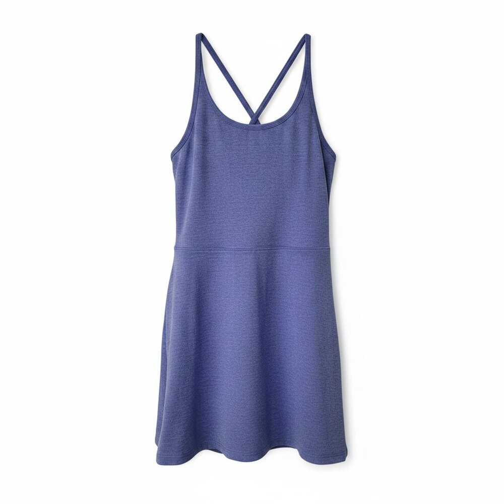 Freely Women's Active Dress with Inner Shorts Athletic Performance Blue NEW